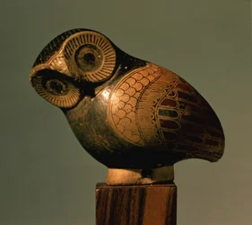 Vase in Form einer Eule, Proto-Korinthisch, ca. 640 v. Chr.